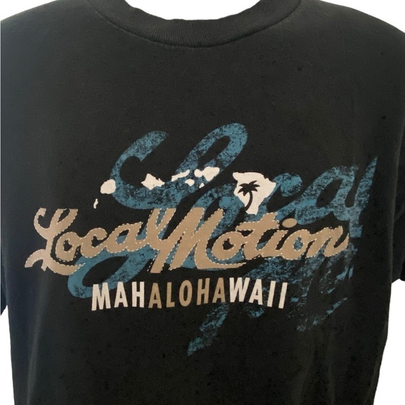 LOCAL MOTION Surf Aloha Hawaiian Tee Shirt Men L Large - Picture 2 of 5